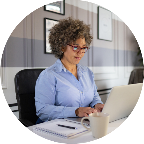 woman on laptop